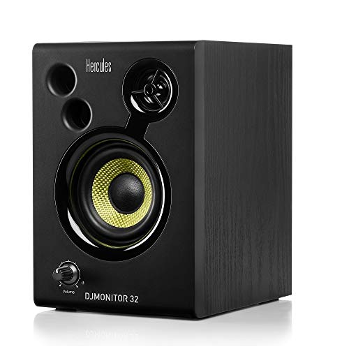 Hercules DJSpeaker 32 Party, 2x15W Aktive Lautsprecher mit Lichteffekten