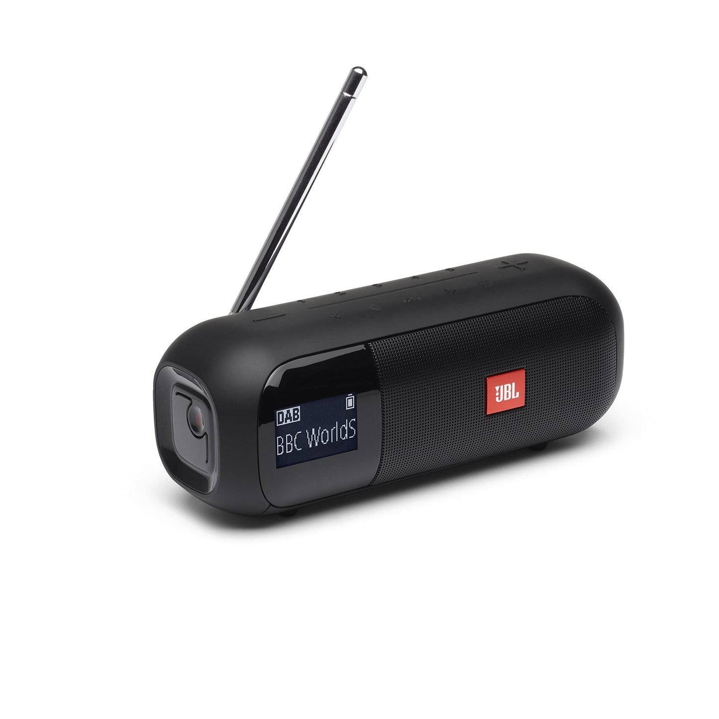 JBL Tuner 2, Tragbarer Bluetooth Lautsprecher mit DAB+/UKW, 12h Akku