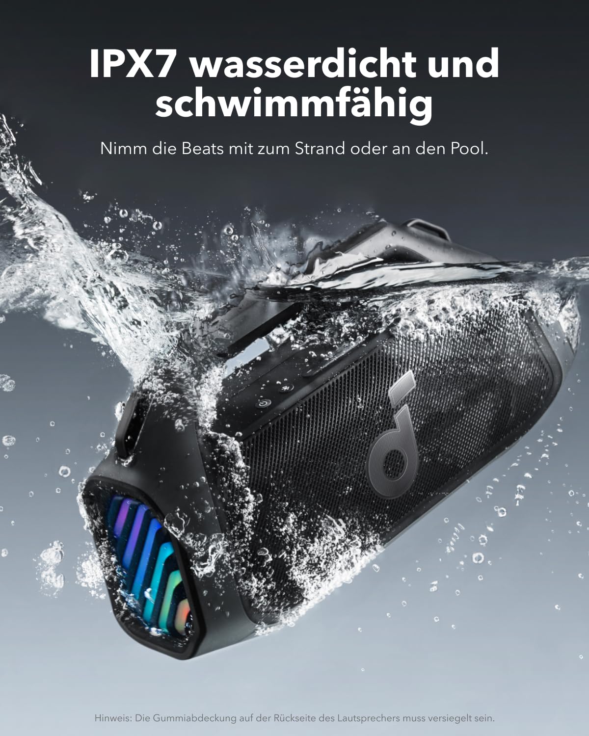 Soundcore Boom 2 Plus, 140W Outdoor Bluetooth Lautsprecher, IPX7, 20h Akku