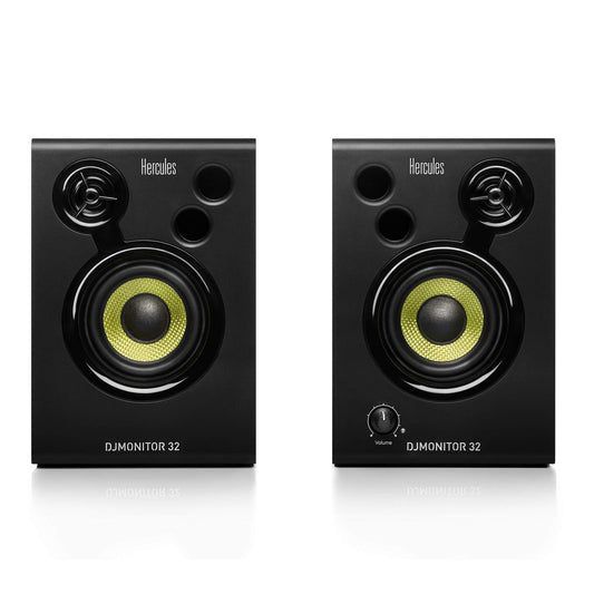 Hercules DJSpeaker 32 Party, 2x15W Aktive Lautsprecher mit Lichteffekten