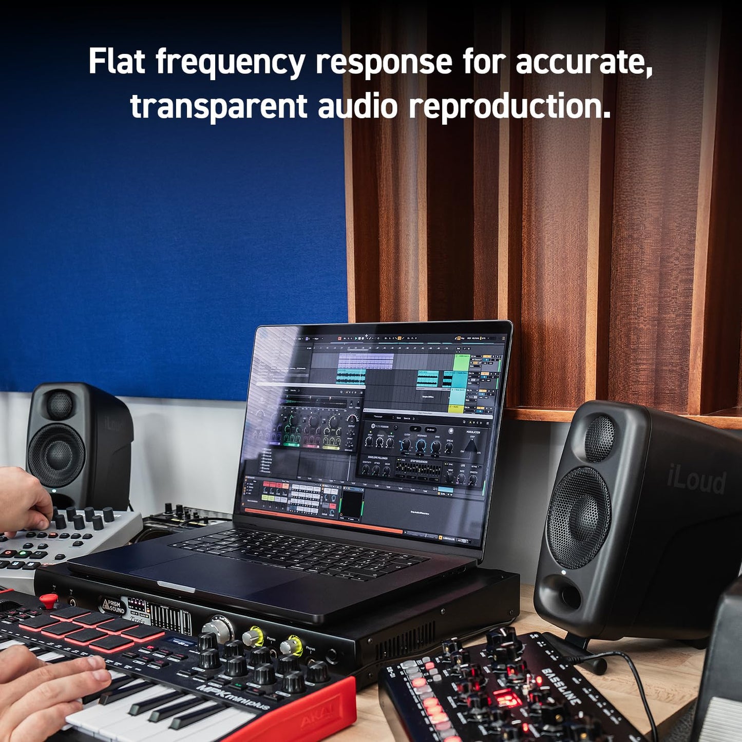 IK Multimedia iLoud Micro Monitor Pro, 2-Wege Studio-Monitor, Paar, Schwarz