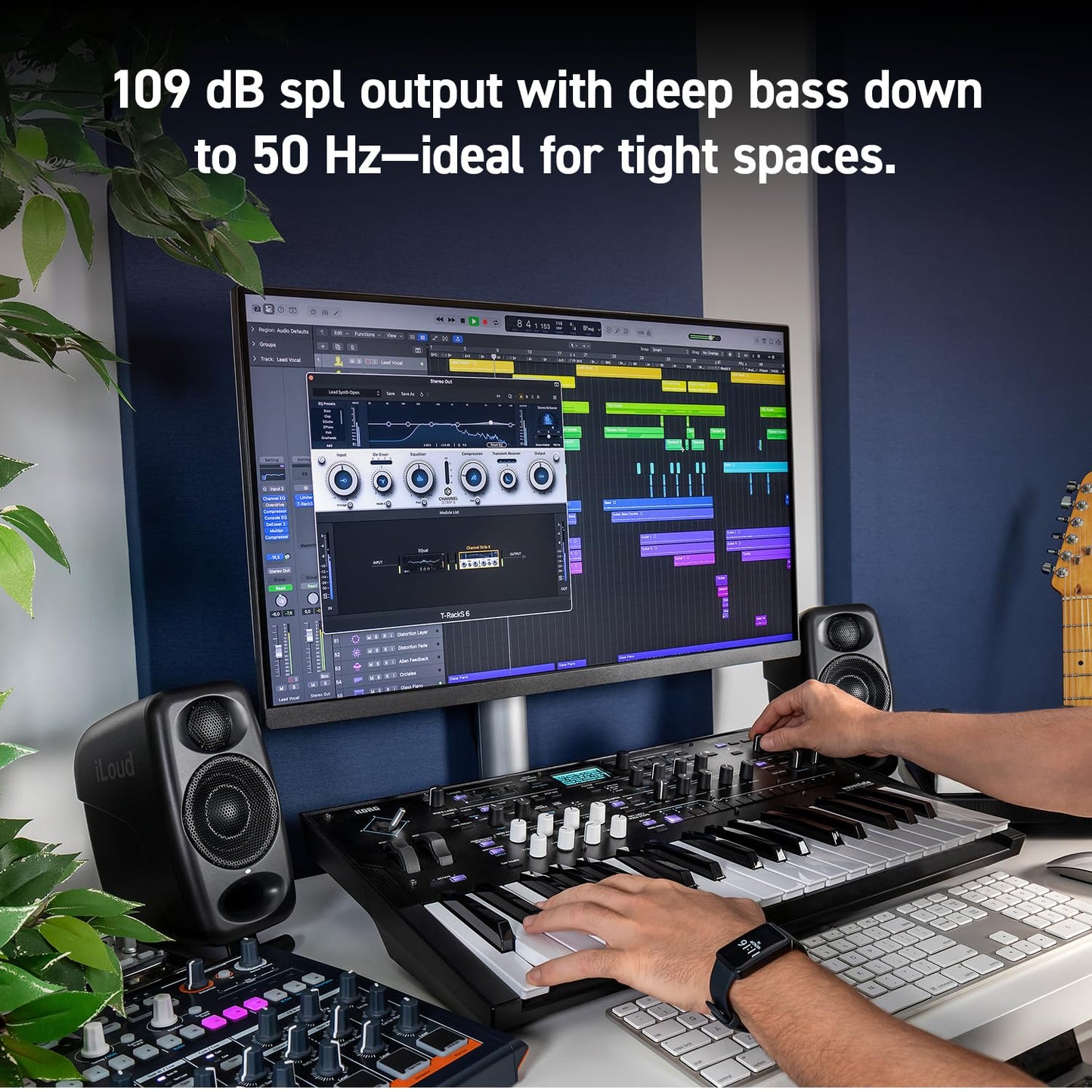 IK Multimedia iLoud Micro Monitor Pro, 2-Wege Studio-Monitor, Paar, Schwarz