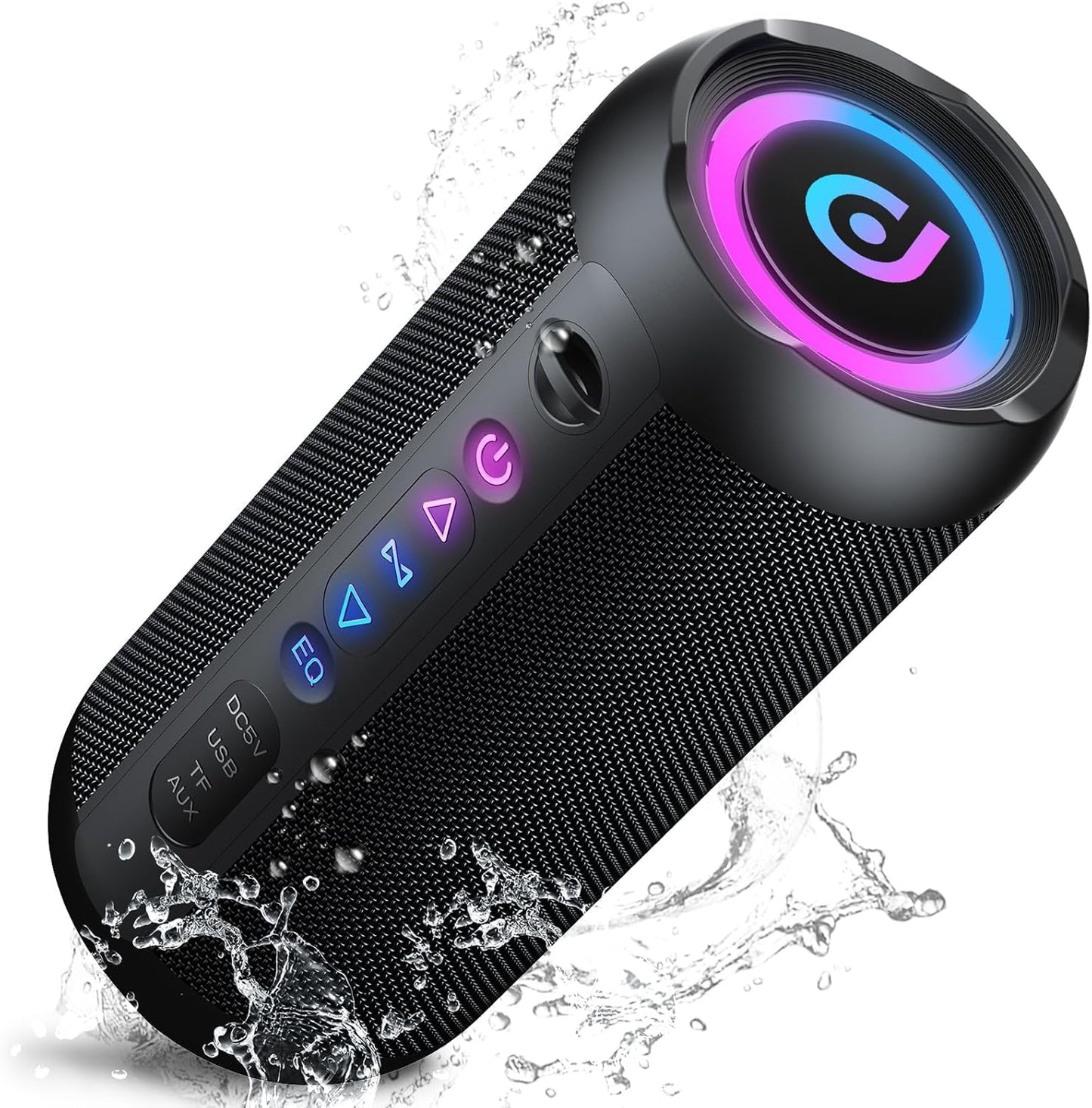 Bluetooth Lautsprecher 30W, IPX7, Akku 30h, RGB, TWS, Outdoor/Party