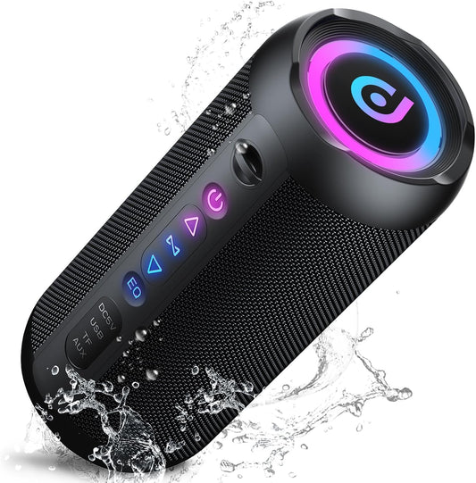Bluetooth Lautsprecher 30W, IPX7, Akku 30h, RGB, TWS, Outdoor/Party