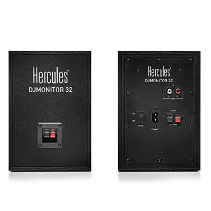 Hercules DJSpeaker 32 Party, 2x15W Aktive Lautsprecher mit Lichteffekten