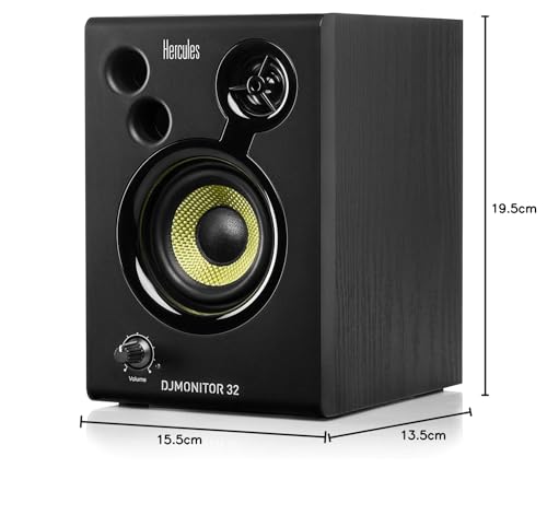 Hercules DJSpeaker 32 Party, 2x15W Aktive Lautsprecher mit Lichteffekten