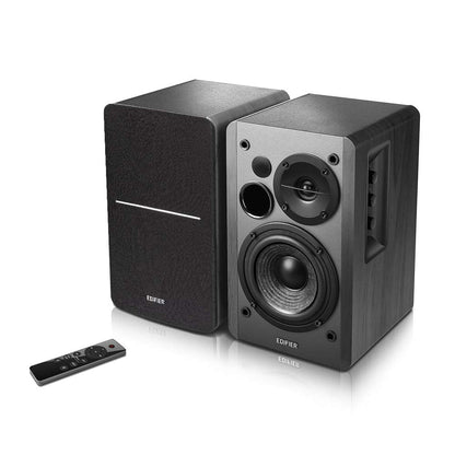 Edifier R1280DBs, 2.0 Aktive Bluetooth Regallautsprecher, 42W RMS, Schwarz