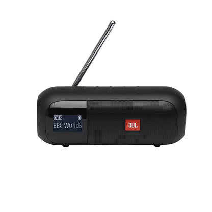 JBL Tuner 2, Tragbarer Bluetooth Lautsprecher mit DAB+/UKW, 12h Akku