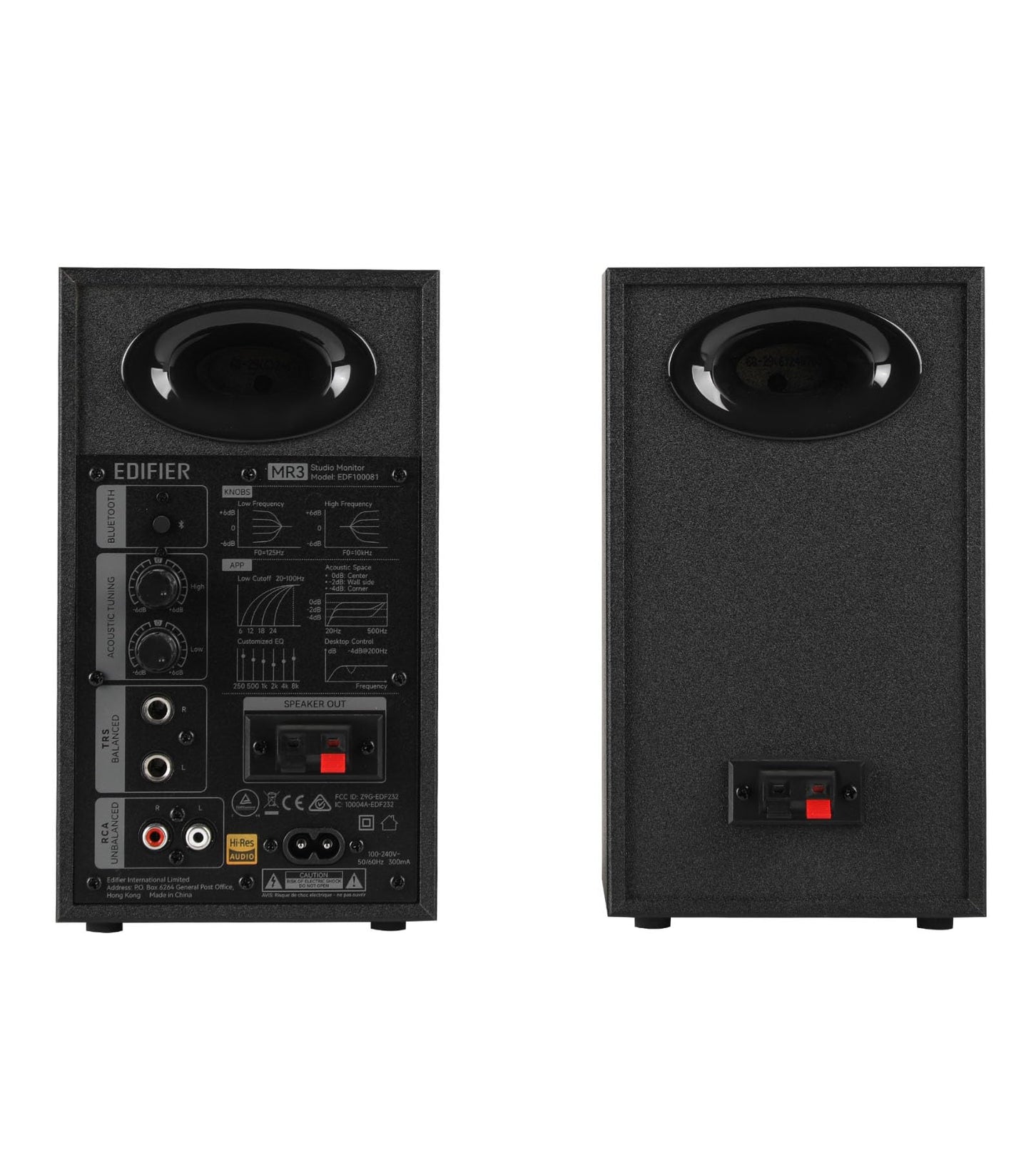 Edifier MR3, 2.0 Studio-Lautsprecher, Hi-Res, Bluetooth, 2x18W, Schwarz