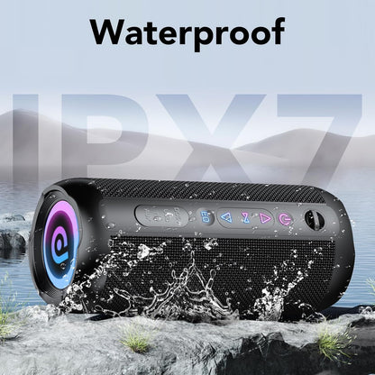 Bluetooth Lautsprecher 30W, IPX7, Akku 30h, RGB, TWS, Outdoor/Party