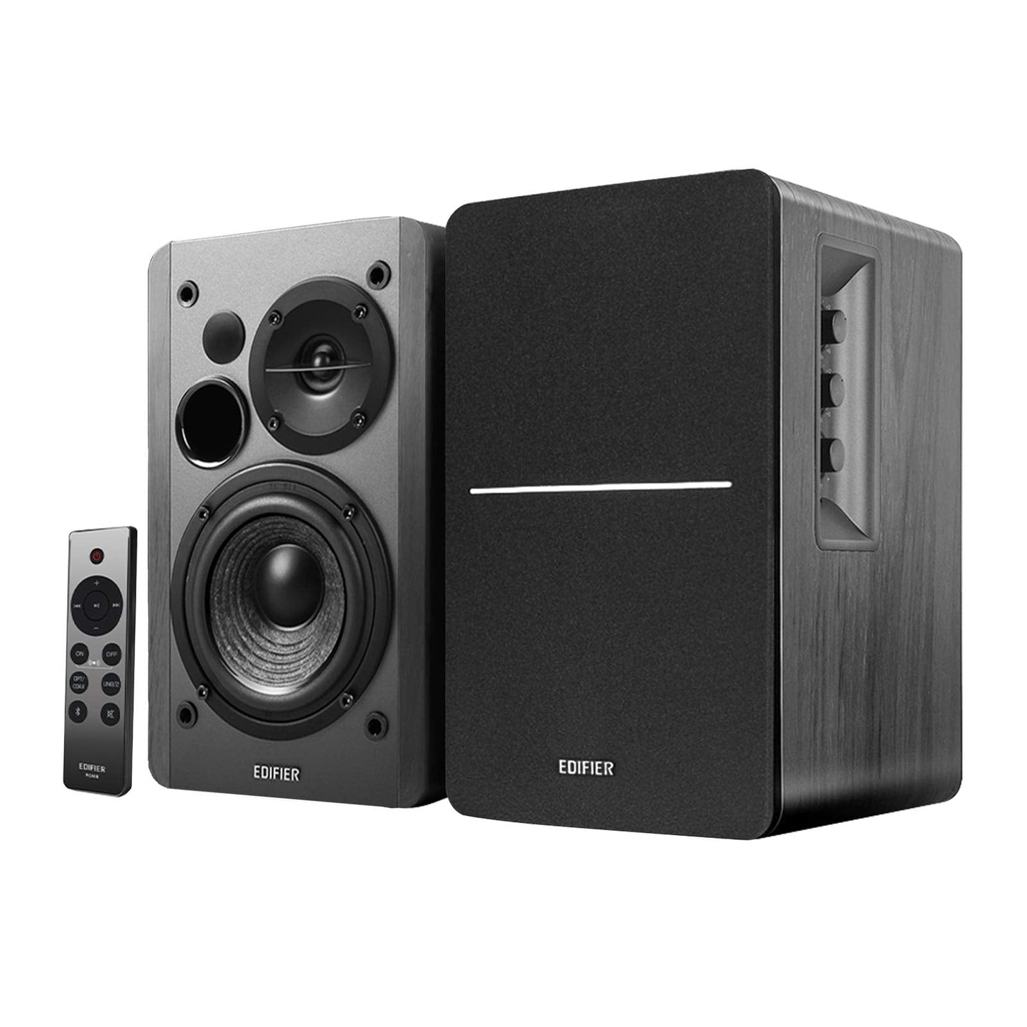 Edifier R1280DBs, 2.0 Aktive Bluetooth Regallautsprecher, 42W RMS, Schwarz