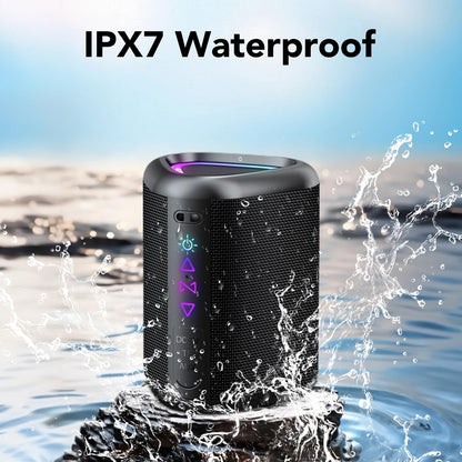 Aowoka Bluetooth Lautsprecher 30W, IPX7, 30h Akku, Bass, Outdoor/Party