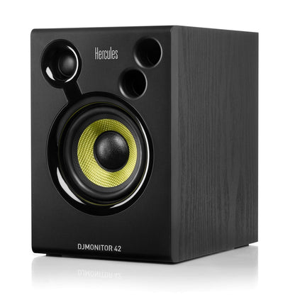 Hercules DJMonitor 42, 80W Aktive DJ-Lautsprecher, 4" Tieftöner, Bass-Reflex