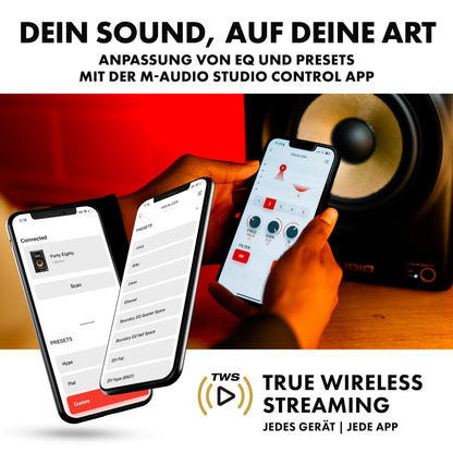 M-Audio Forty Eighty, 8" Studiomonitor, 150W, DSP, EQ, Bluetooth