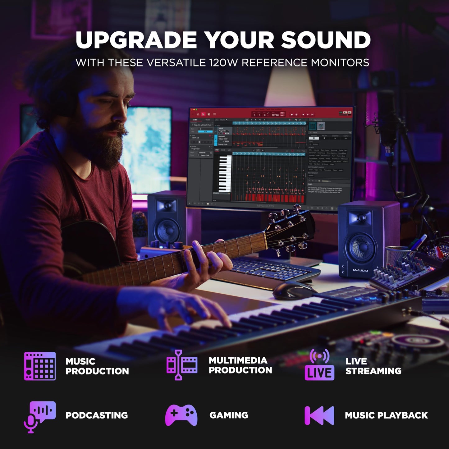 M-Audio BX3, 3.5" Studio-Monitore, 120W, Recording & Multimedia, Paar