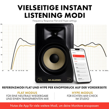 M-Audio Forty Eighty, 8" Studiomonitor, 150W, DSP, EQ, Bluetooth